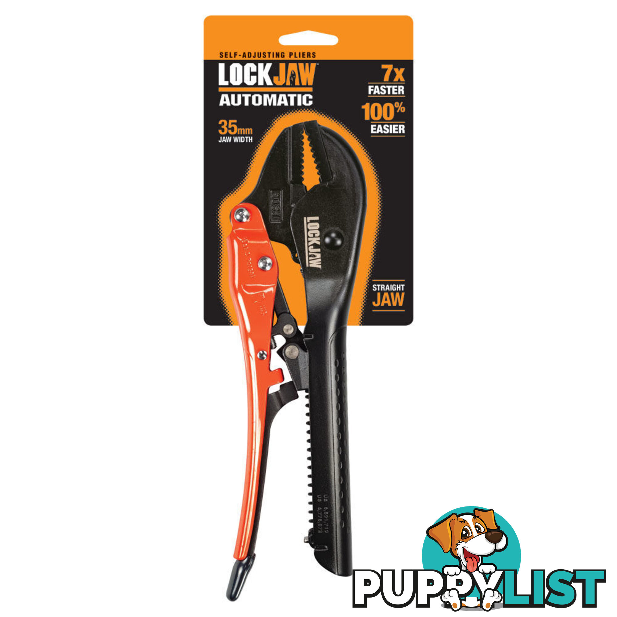 Lockjaw Self Adjusting Pliers 250mm Straight jaw Sutton Tools  L2110250