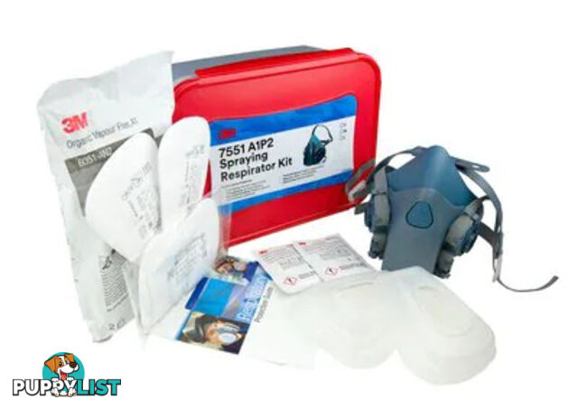 Kit respirator spraying medium 7551 A1P2