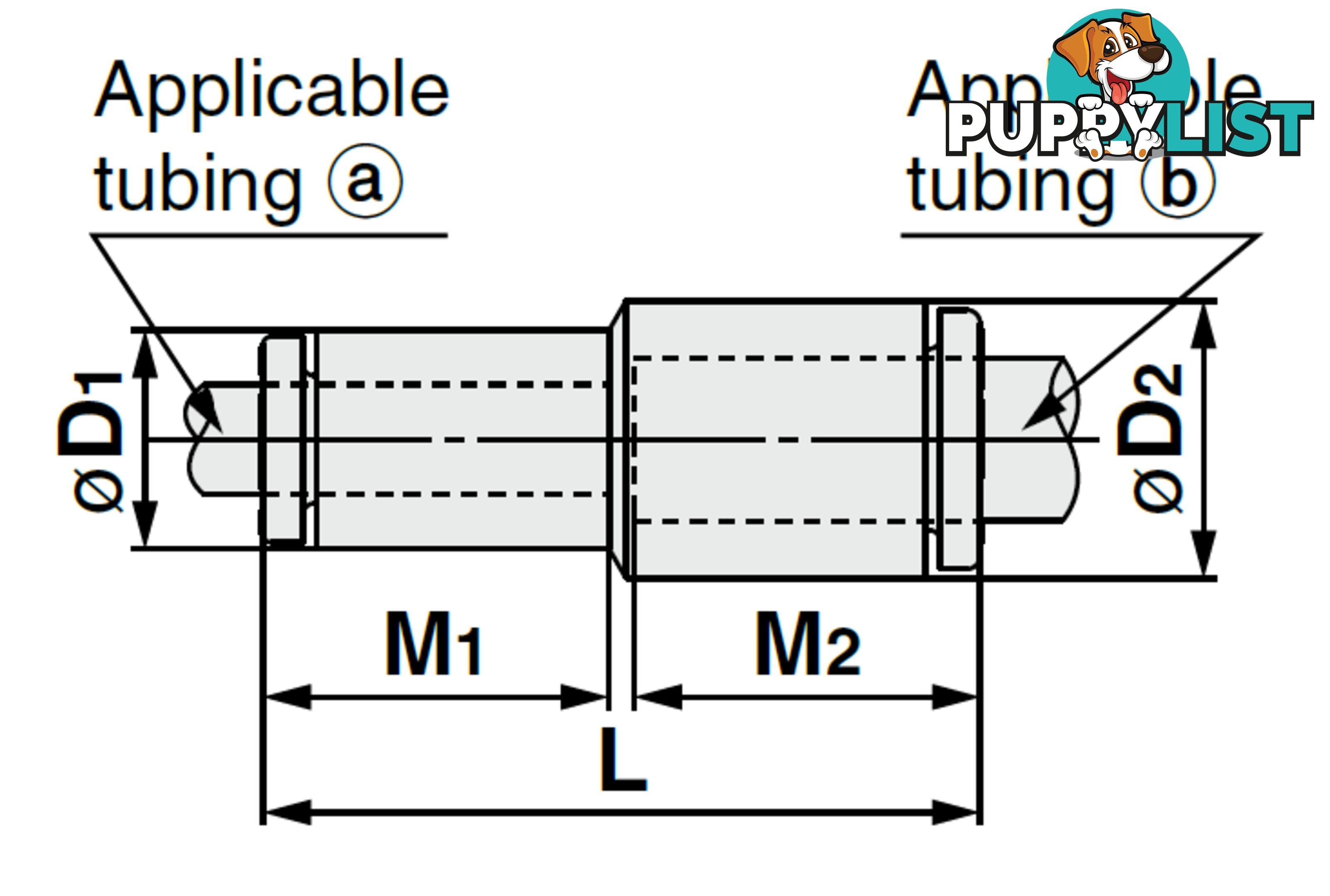 8mm STRAIGHTS KQ2H08-10A 8mm to 10mm