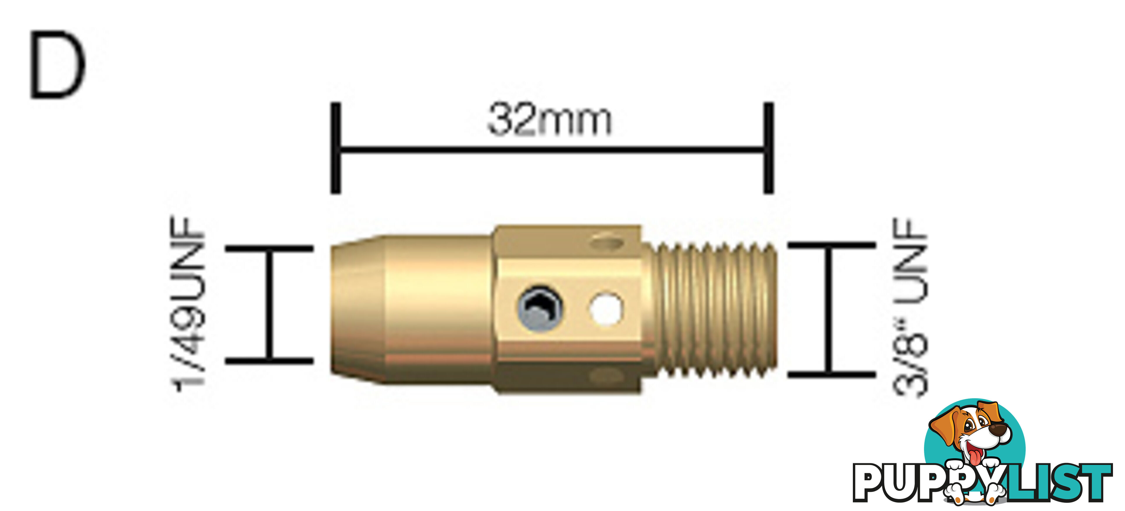 Gas Diffuser Tip Holder Tweco Style 54A Pkt : 2