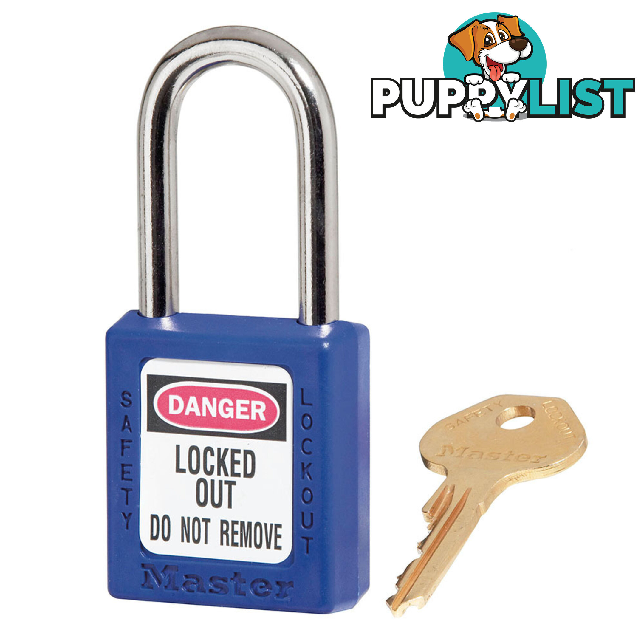 Blue Zenex Safety Padlocks 38mmX38mm Masterlock 410BLU