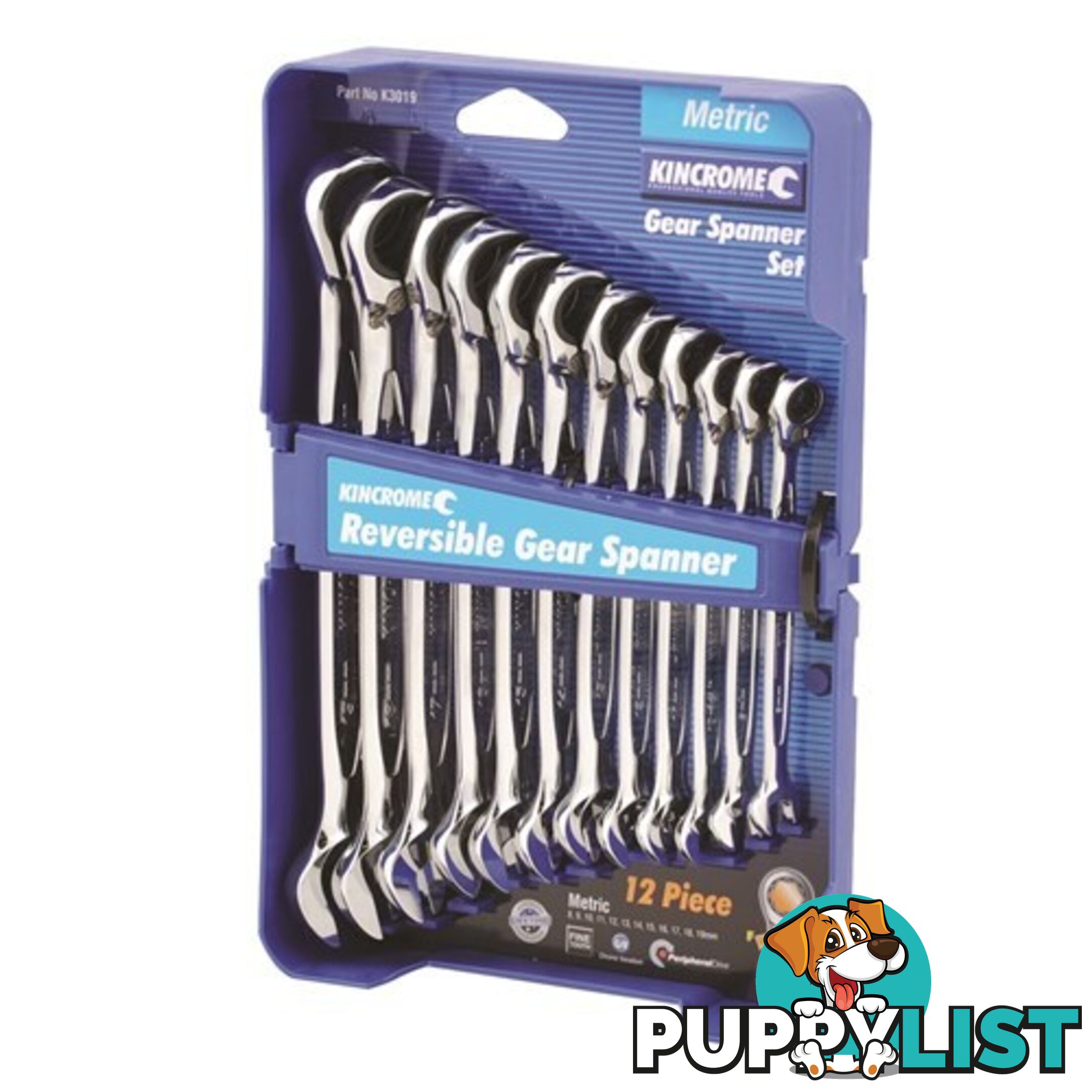 Combination Spanner Set 12 Piece kincrome K3019