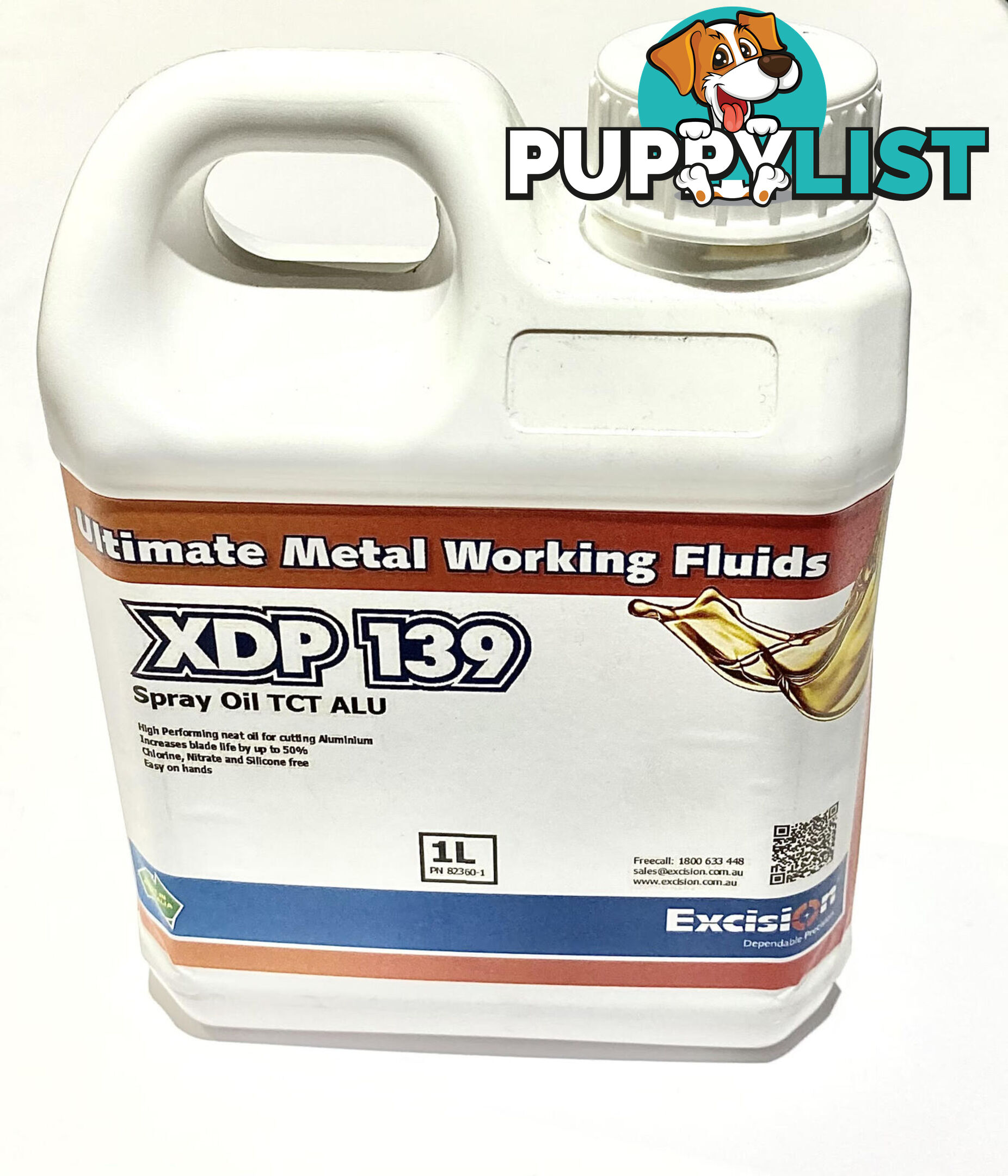 Aluminium Cutting Spray Oil 1 Litres XDP 139 TCT ALU Excision 82360-1