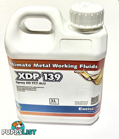 Aluminium Cutting Spray Oil 1 Litres XDP 139 TCT ALU Excision 82360-1