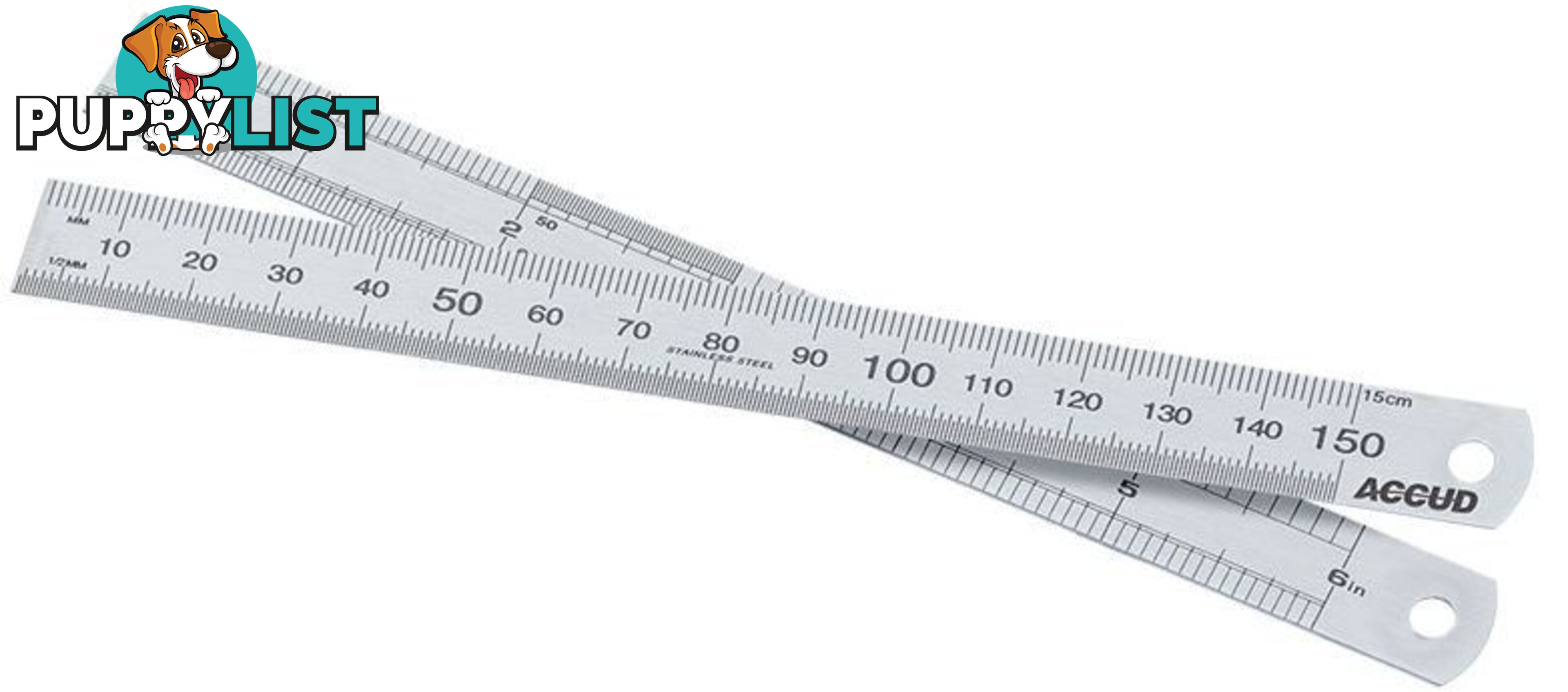 150mm /6"Stainless Ruler Accud AC-990-006-11