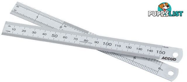 150mm /6"Stainless Ruler Accud AC-990-006-11