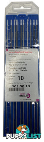 2.4mm WZr Tig Tungsten Electrode Binzel 700.0034 Pk:10