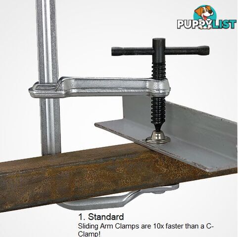 Utility Clamp 114mm Capacity 83mm Throat Depth Standard Pads UD45M-C3