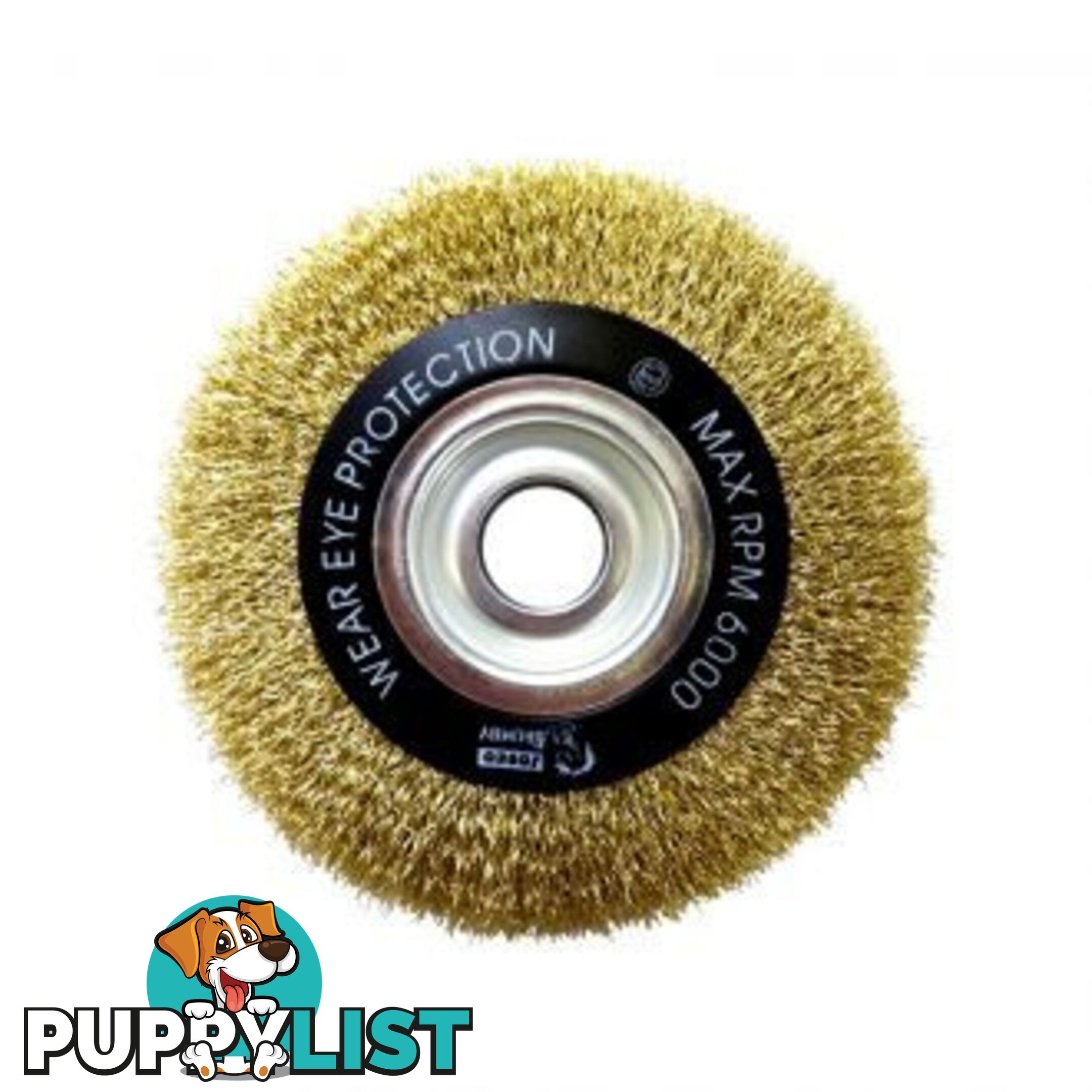 150mm x 20mm Crimped Multi-Bore Wheel Brush Josco BWB15020