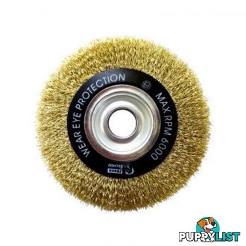 150mm x 20mm Crimped Multi-Bore Wheel Brush Josco BWB15020