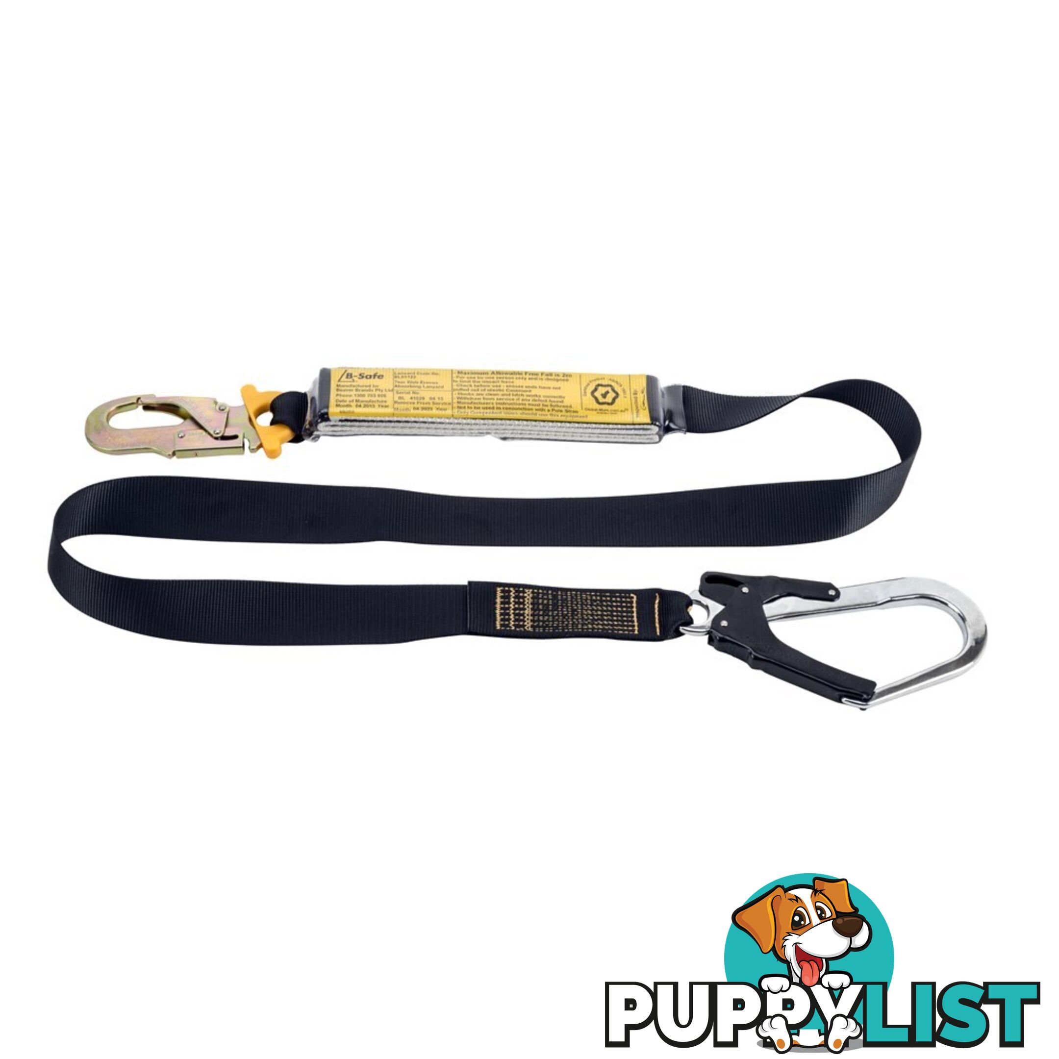 Webbing Lanyard Single Tail 1.5m With Snap Hooks