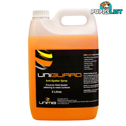 Anti Spatter Spray Water Based 5 Litres Unimig UNIGUARD5