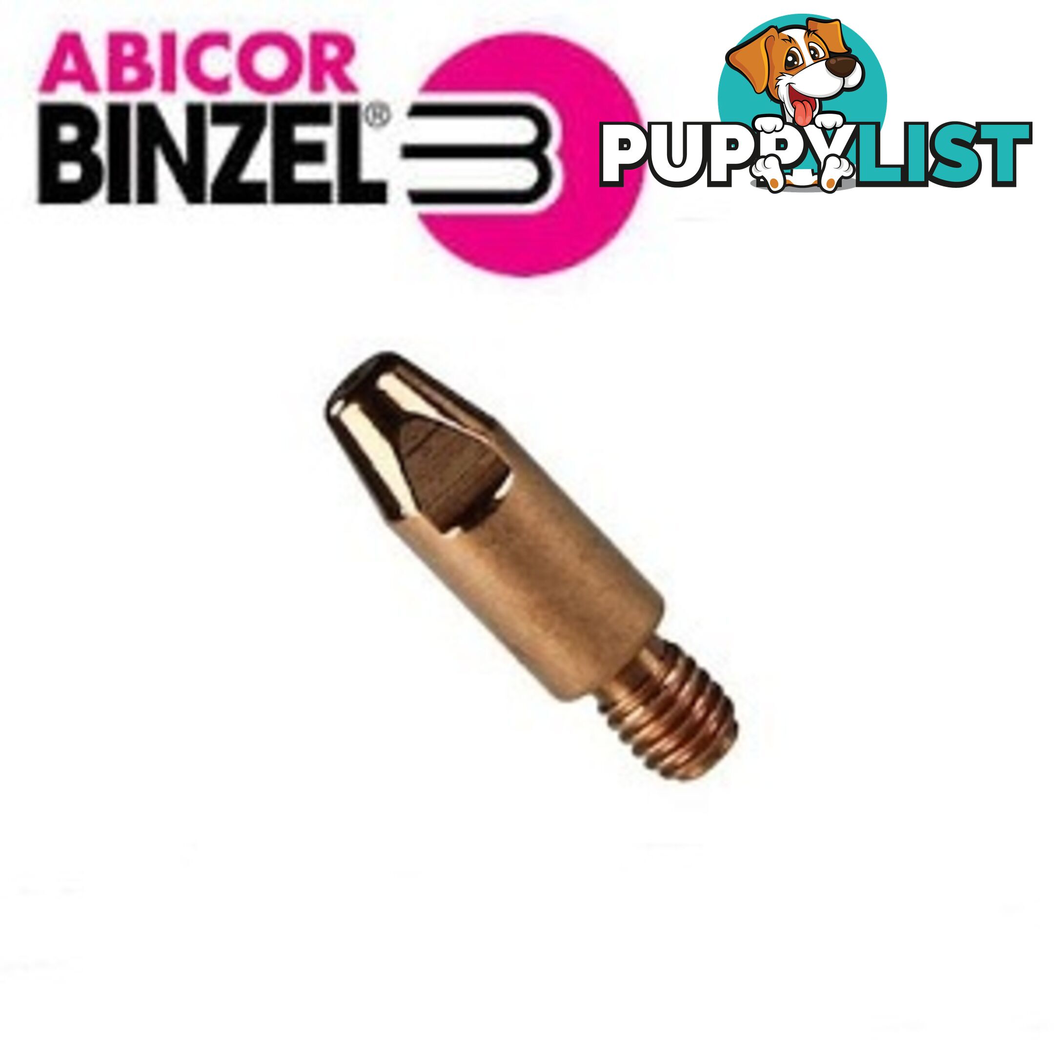 0.9mm Aluminium M6 8mm 28mm Binzel contact tip Pk:10 P141.0004