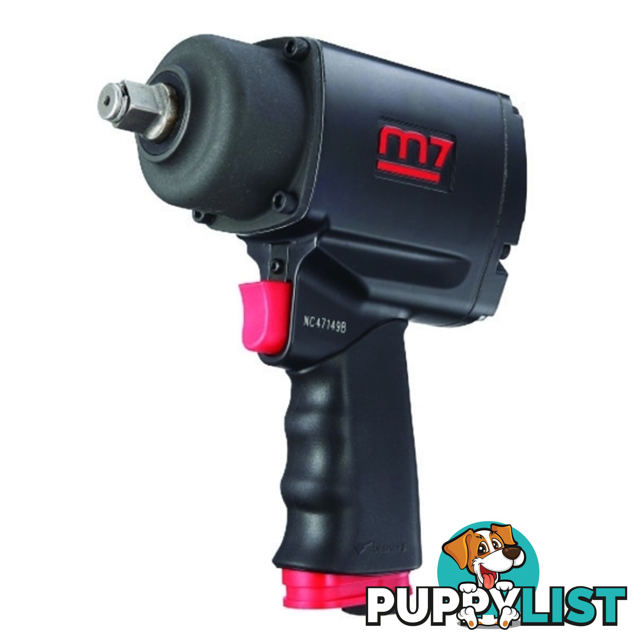 3/4" DR, 1200 ft/lb M7 Air Impact Wrench, Q-Series Pistol Style M7-NC6236Q