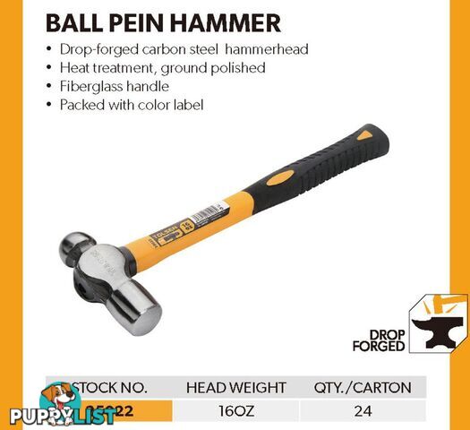 Ball Pein Hammer 320Z Tolsen 25025