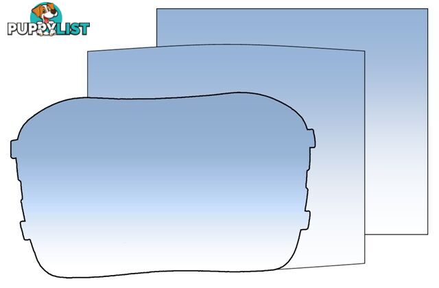 Clear Outer Lens 115 x 104mm Suits Weldclass Promax 200/350 PKT:10