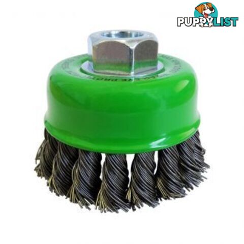 75mm Stainless Steel Twist Knot Cup Brush Multi-Thread 0.50mm Wire 166BMSS