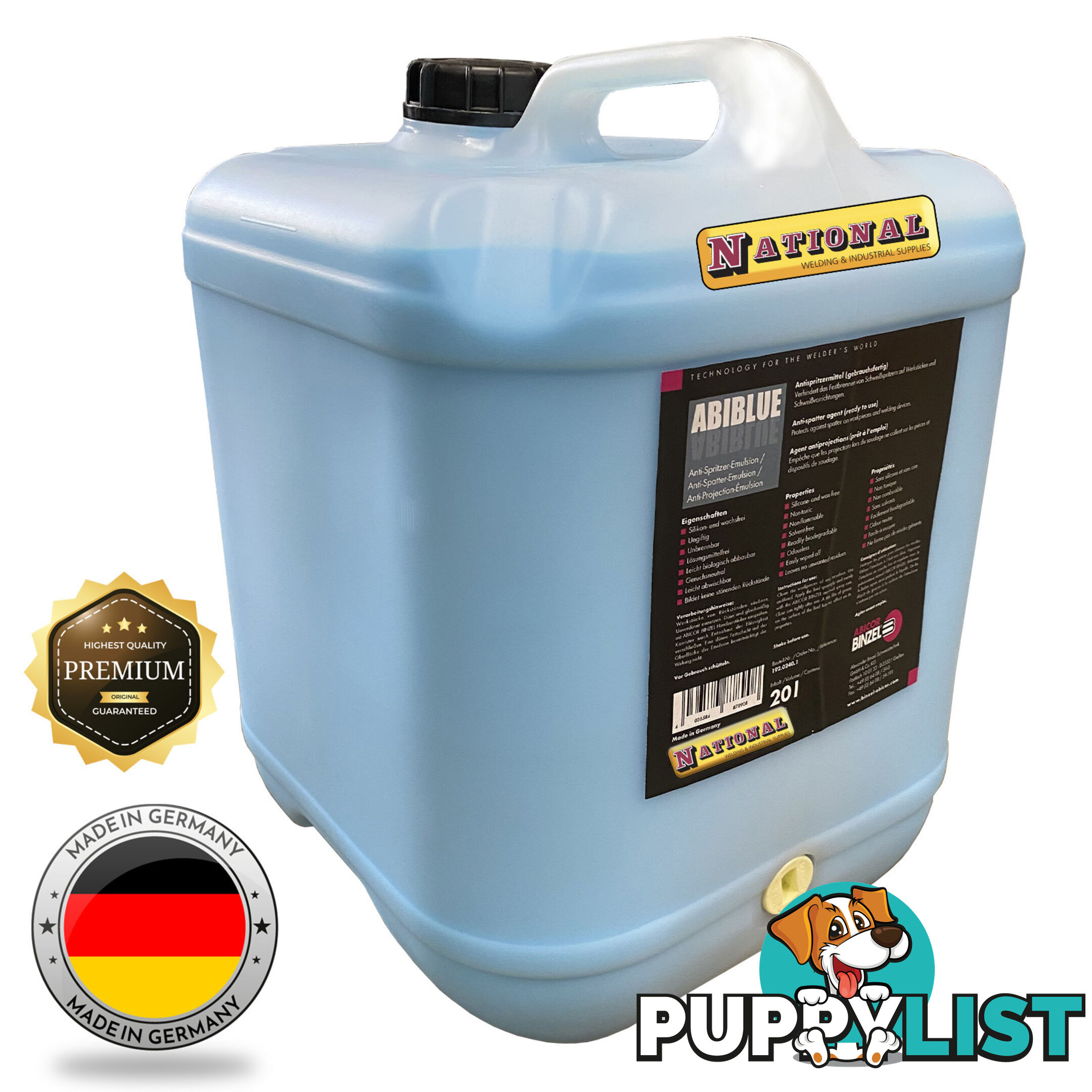 Anti Spatter 20 Litres Abi Blue NF Binzel 192.0240.1