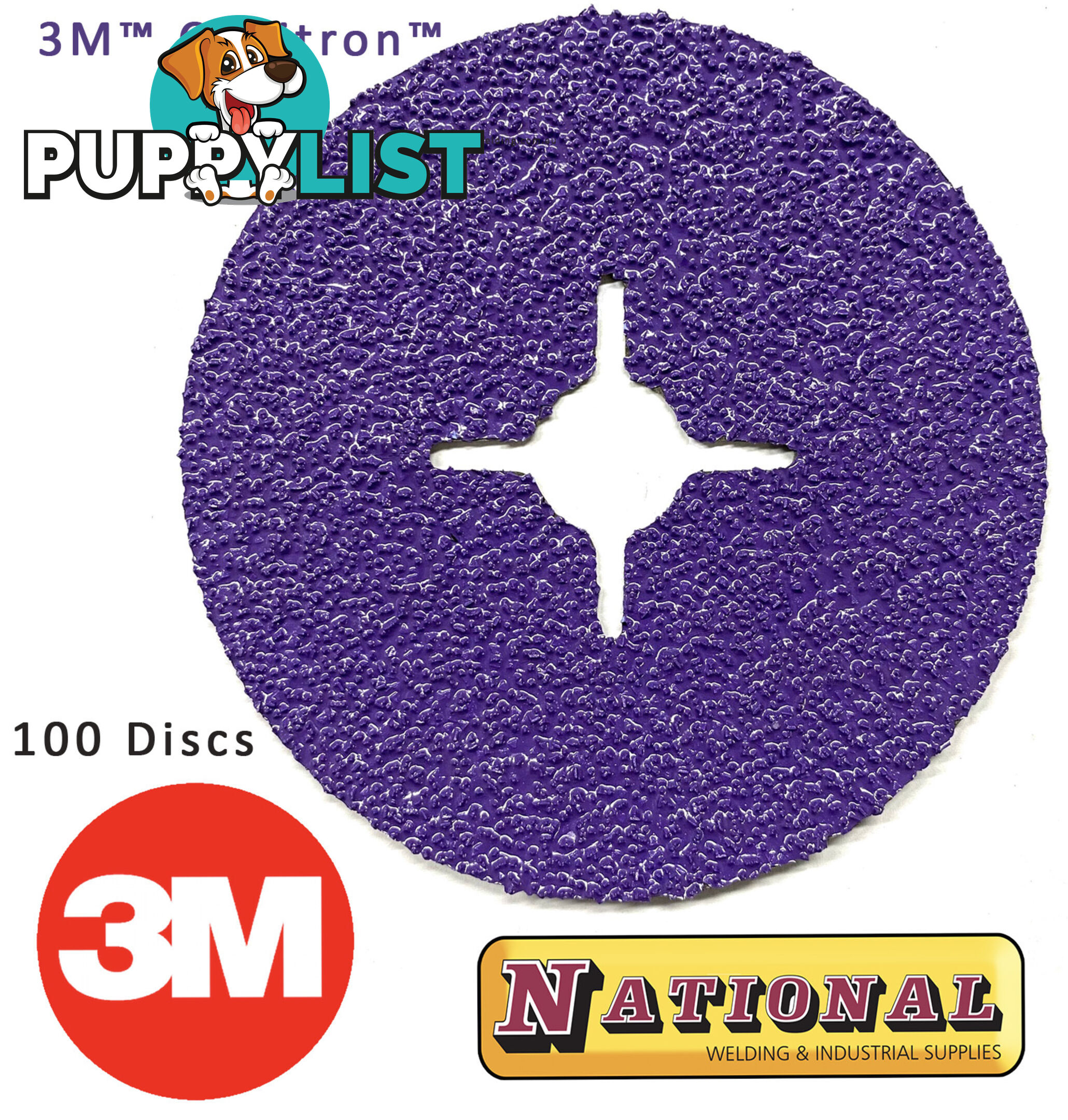 Fibre Disc Pack OF 100 982CXPro 125mm 36+ Reengineered 3M Cubitron 60440365785-100