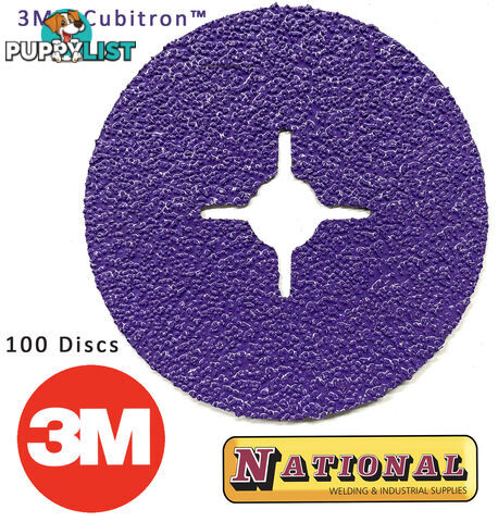 Fibre Disc Pack OF 100 982CXPro 125mm 36+ Reengineered 3M Cubitron 60440365785-100