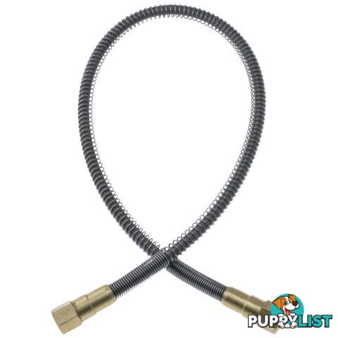 Gentec PTFE Lined High Pressure Flexible Hose Lead Stainless Steel 900mm 1/4" NPT