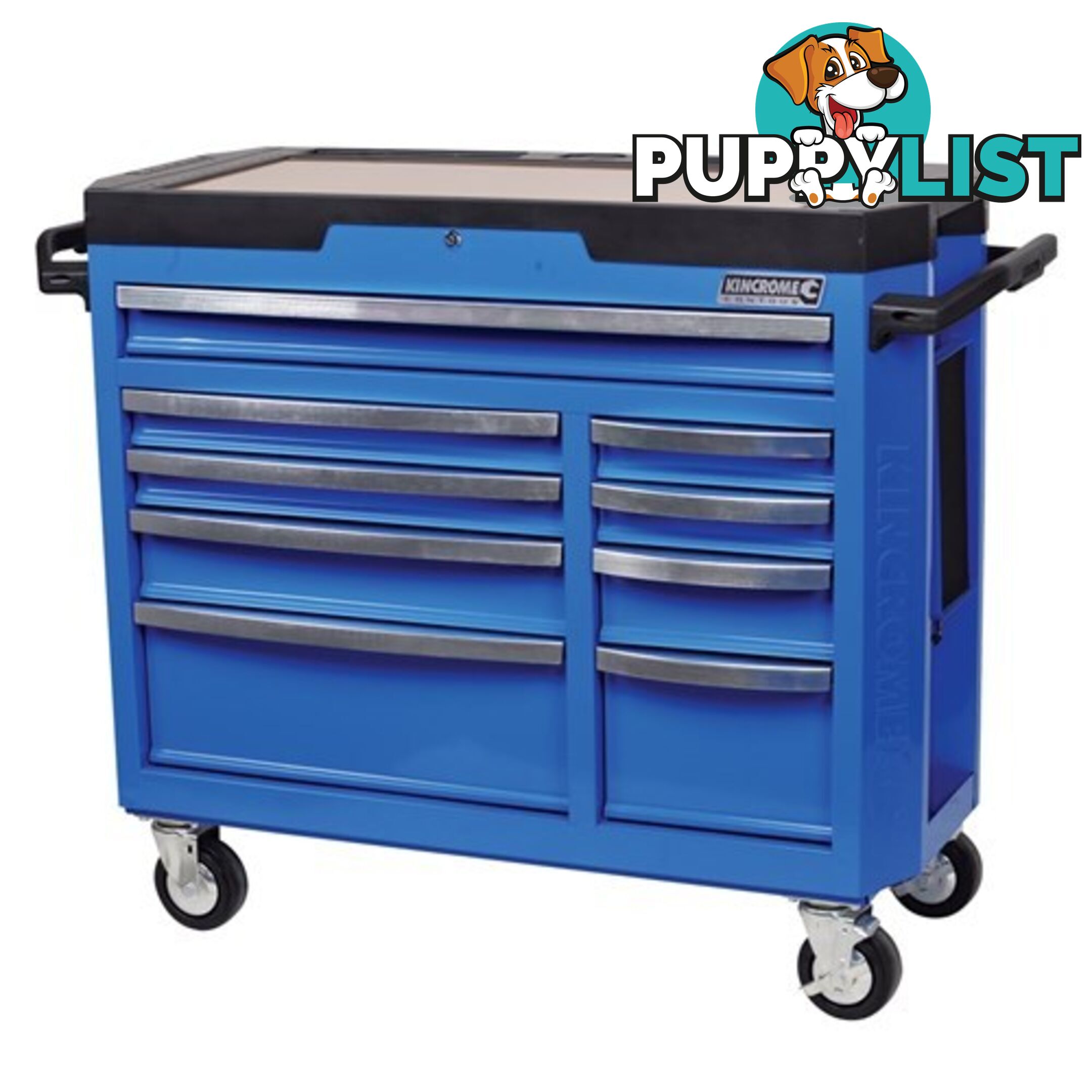 ContourÂ® Tool Trolley 9 Drawer Electric Blueâ¢ Kincrome K7759