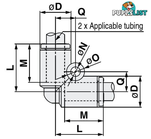 8mm ELBOWS KQ2L08-00A union