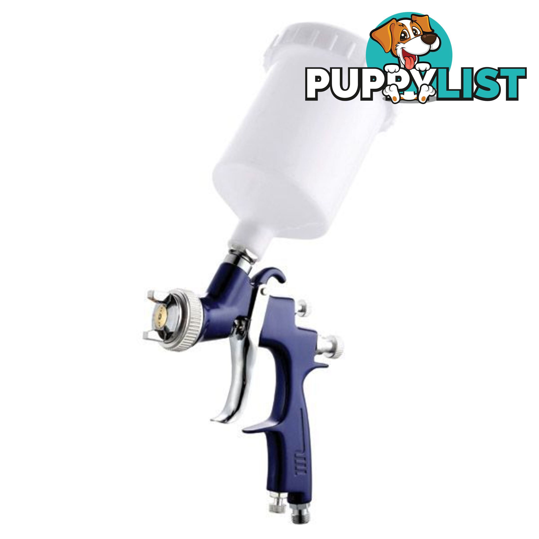 Air Spray Gun Gravity Feed General Purpose 60ml Plastic Pot ITM TM340-903