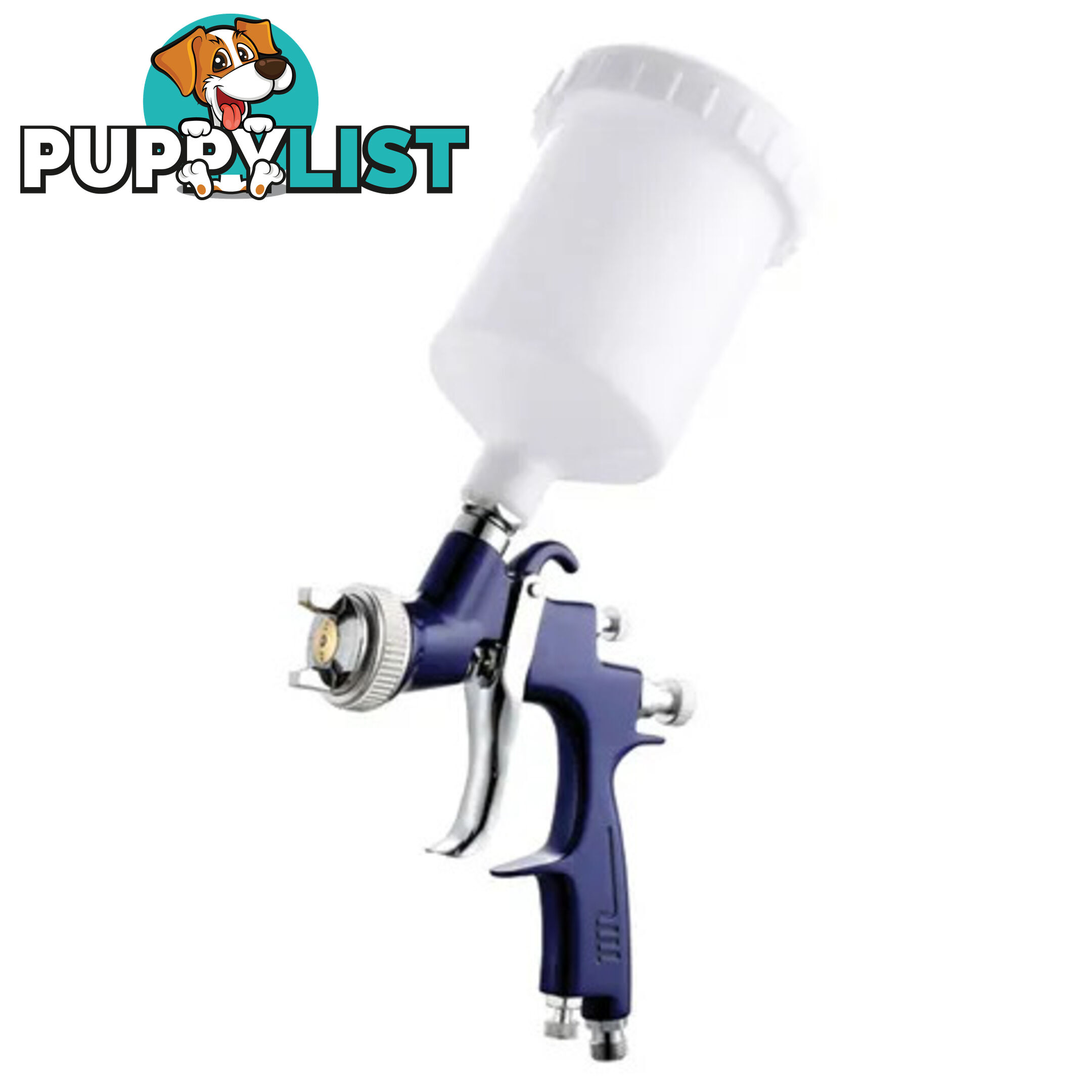 Air Spray Gun Gravity Feed General Purpose 60ml Plastic Pot ITM TM340-903