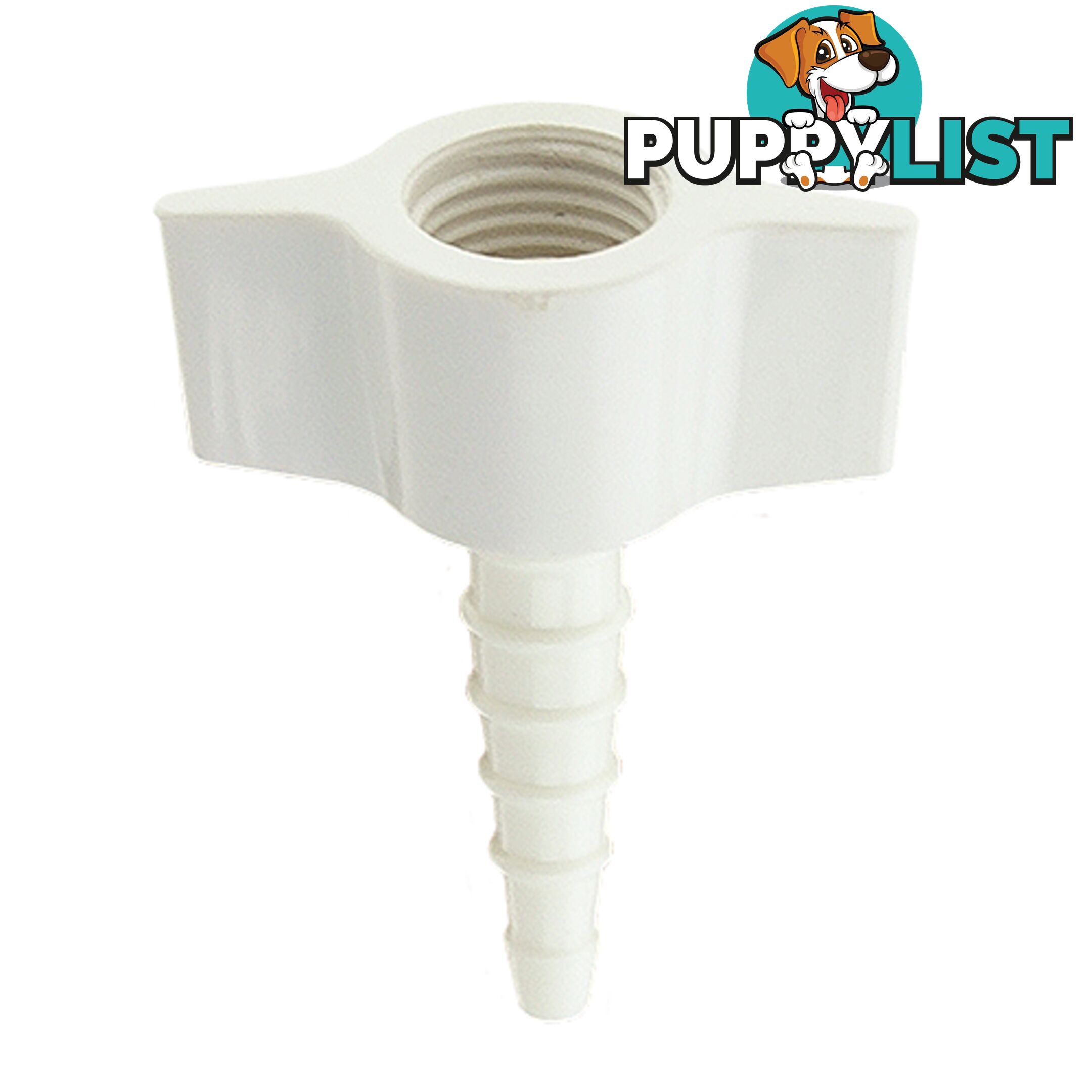 Hose Barb Connection White For Medical Oxygen (1 Pack = 10 Units)