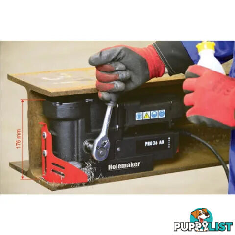 Magnetic Base Angle Drill 240V Holemaker HMPRO36AD