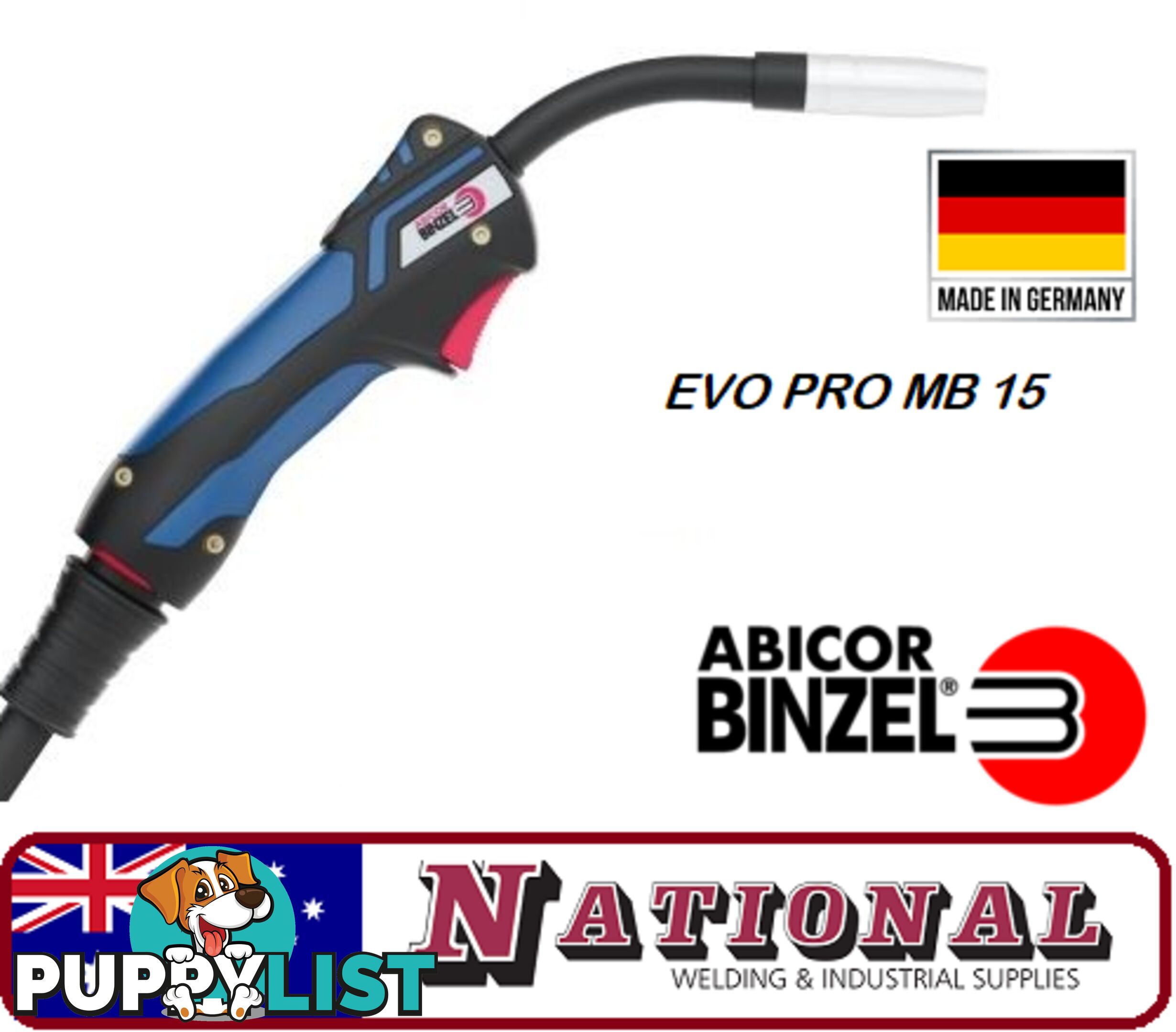 Binzel MB15 EVO Pro MIG Welding Torch 4 Meters 002.0713.1