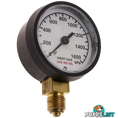 Pressure Gauge 0 - 600 kPa LPG 1/4" BSPP For RZ- Regulators