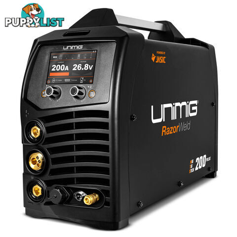 Unimig Single And Double Pulse 200A Synergic Mig/Stick/Tig Welder U11003K