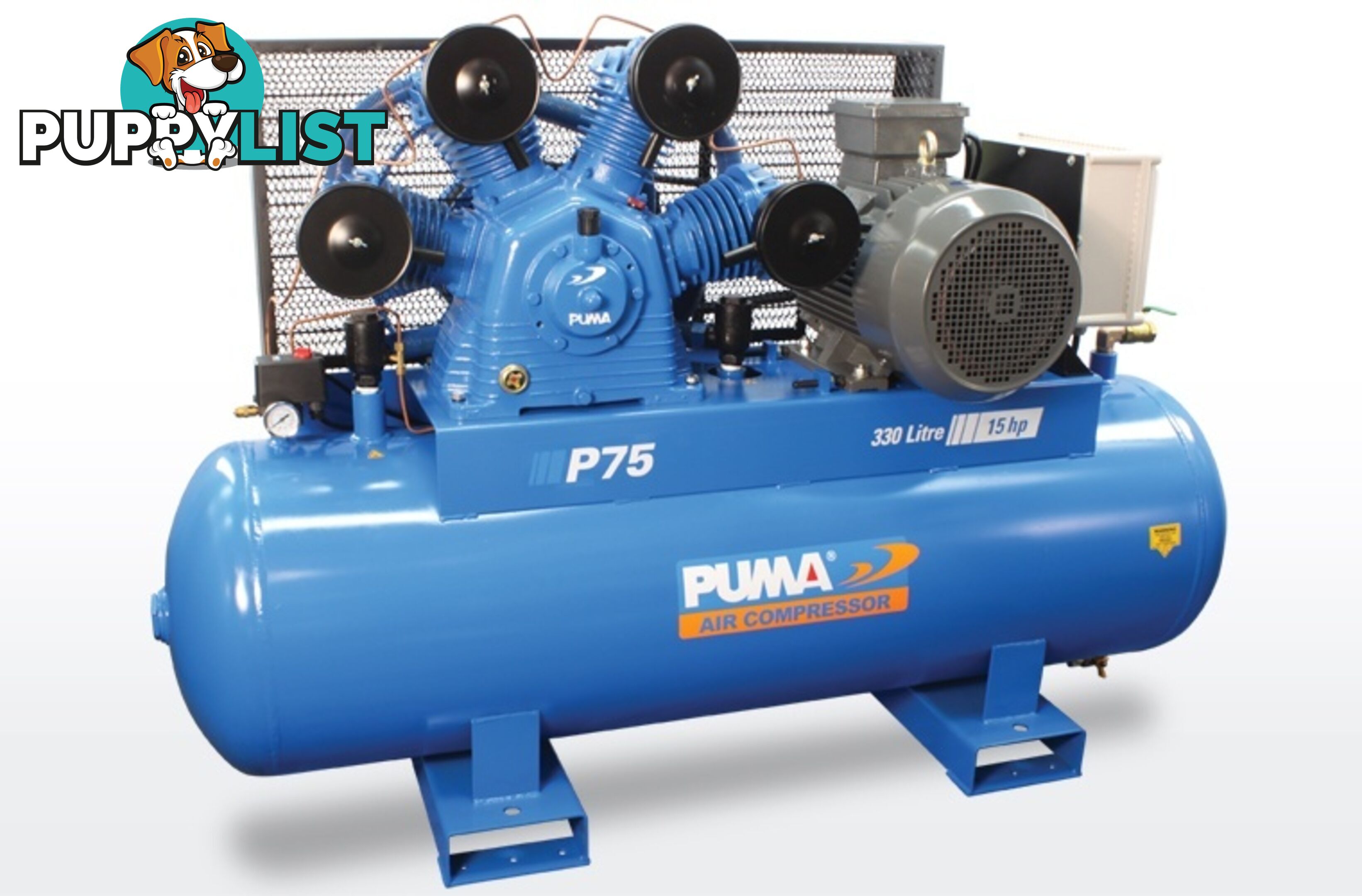 Air Compressor Dependable Performance 330 Litres Puma PU P75 415V