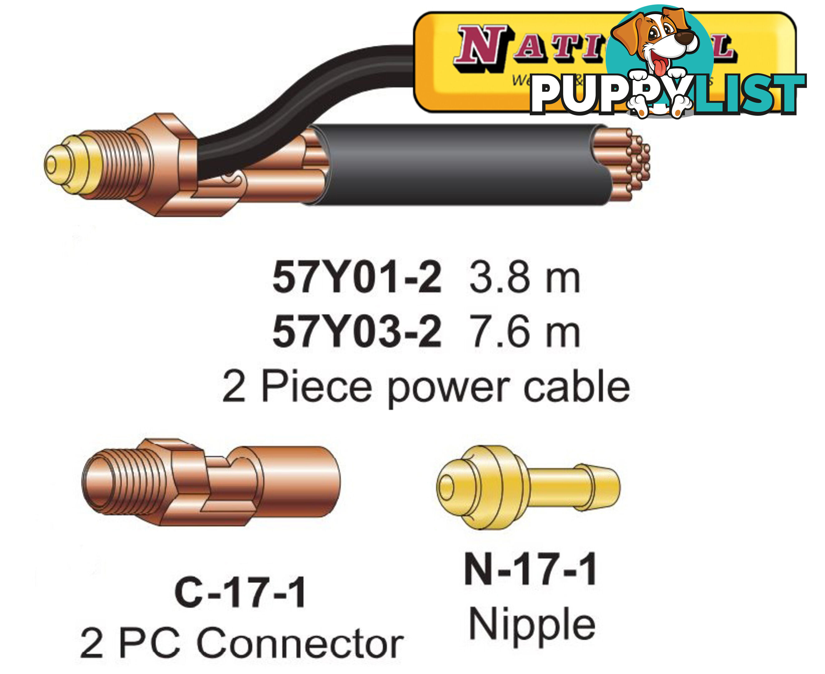 C-17-1 Power cable Fitting