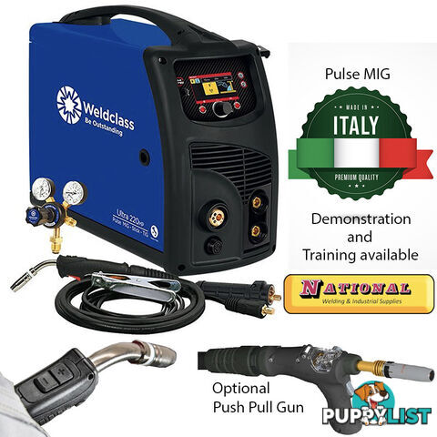 Dual Pulse MIG Welder Ultra 220 With 15Amps Plug Fitted Weldclass WC-220MP