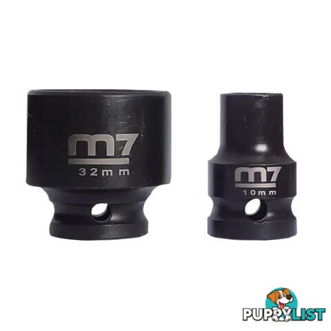 Impact Socket With Hang Tab 1/2" Drive 6 Point 17mm M7 M7-MA411M17