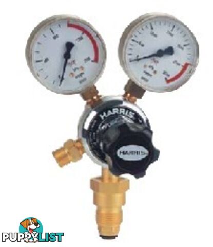 Harris Model 801 Oxygen pressure reg, Side Inlet, 0-1000kpa