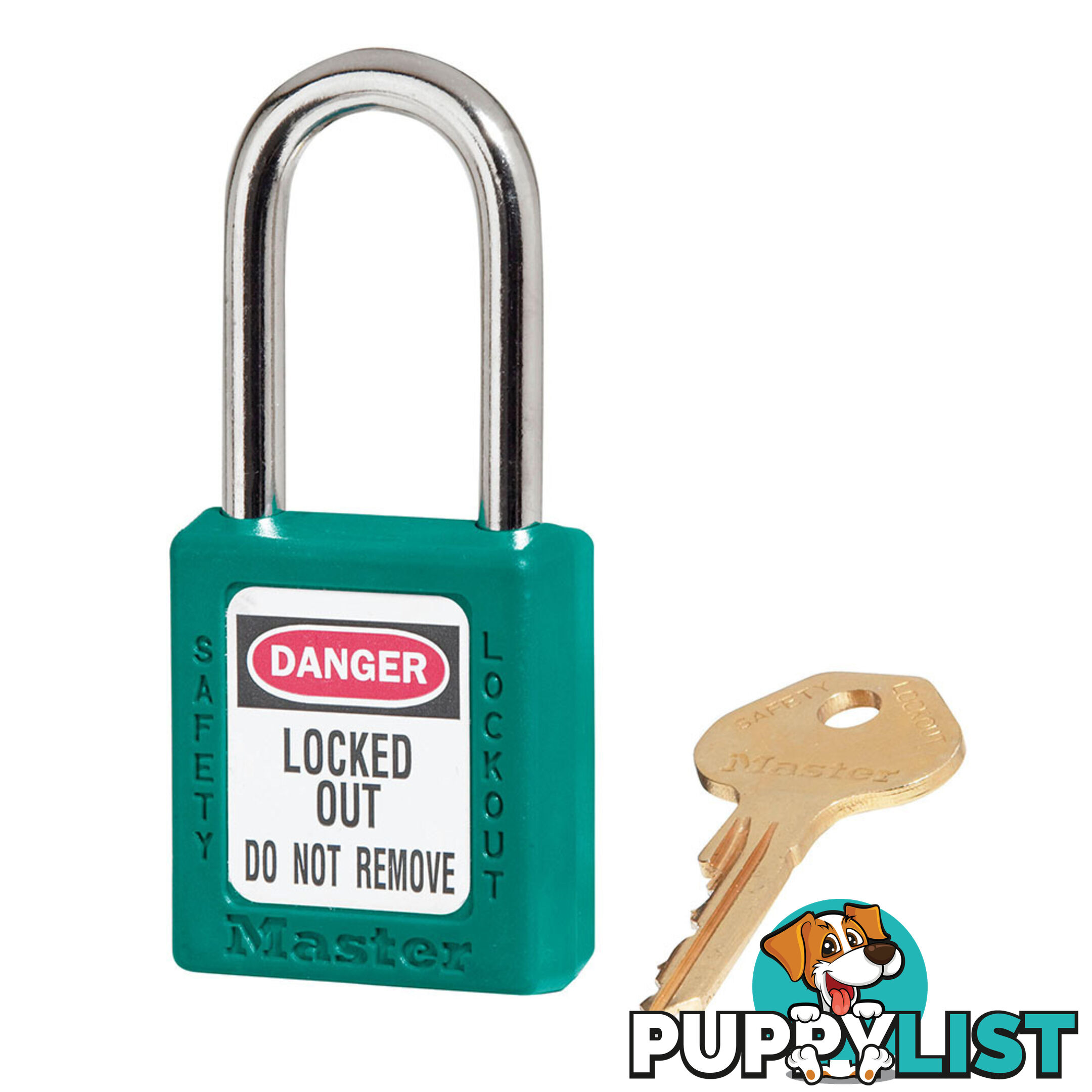 Teal Zenex Safety Padlocks 38mmX38mm Masterlock 410TEAL