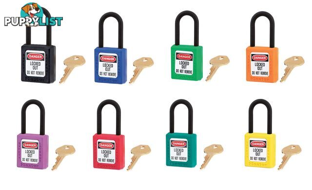 Dielectric Zenexâ¢ Safety Padlock 38mmX38mm Nylon Shackle Masterlock