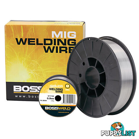 Gasless GS Self Shielded Flux-cored Mig Wire x 0.8mm x 0.9 Kg Bossweld 200342