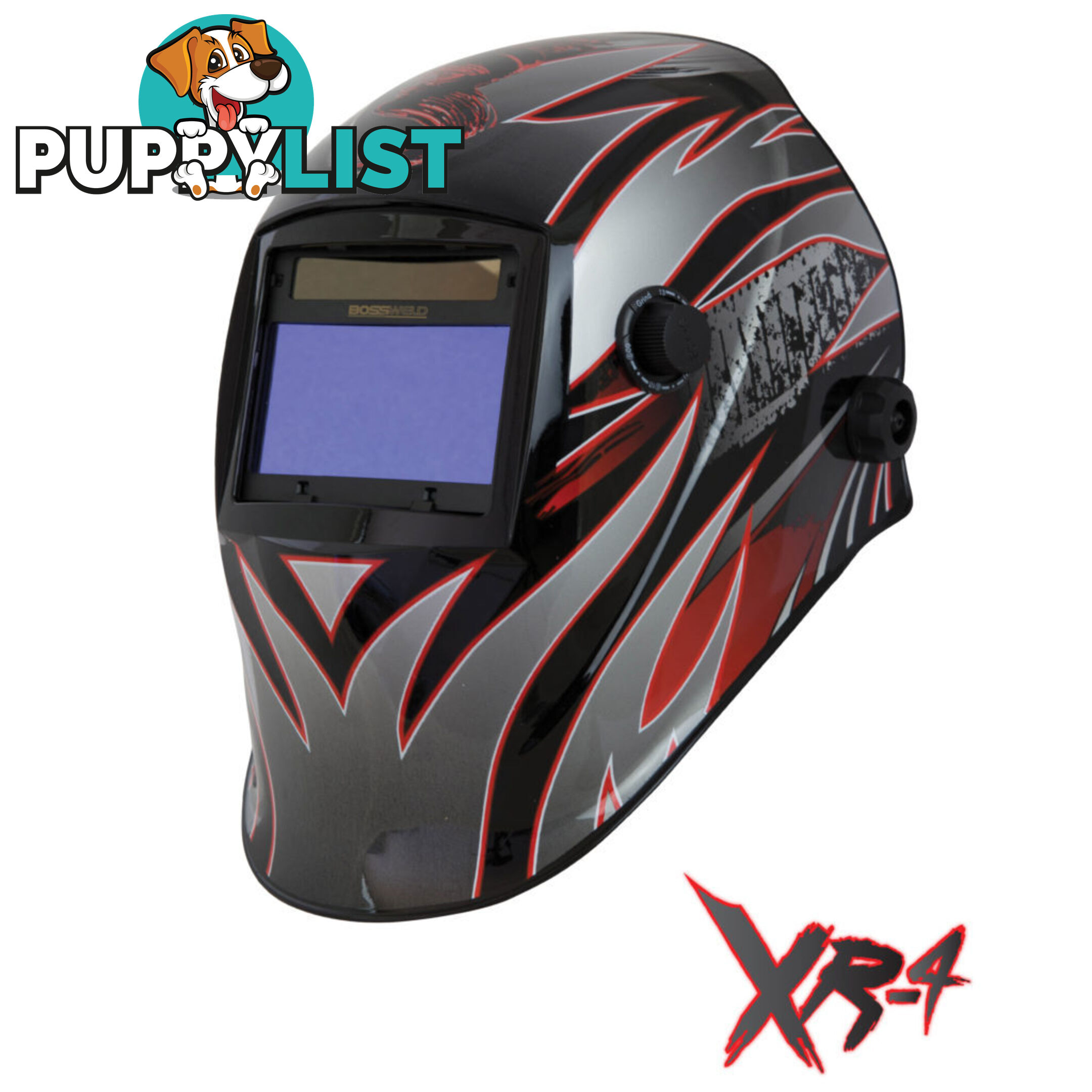 Electronic Welding Helmet X-Series Variable Shade XR4 Bossweld 700431