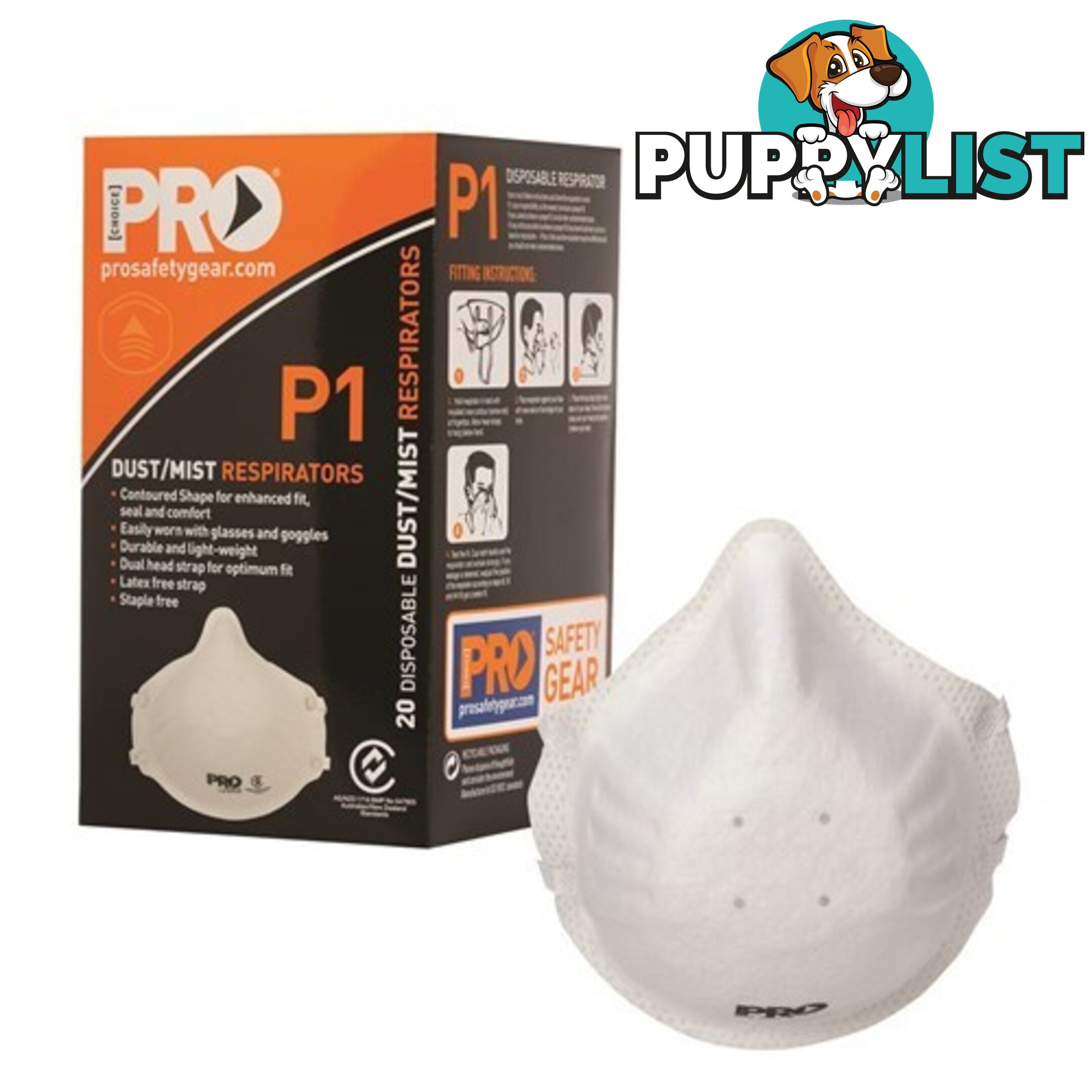 Dust Masks P1 Prochoice PC301