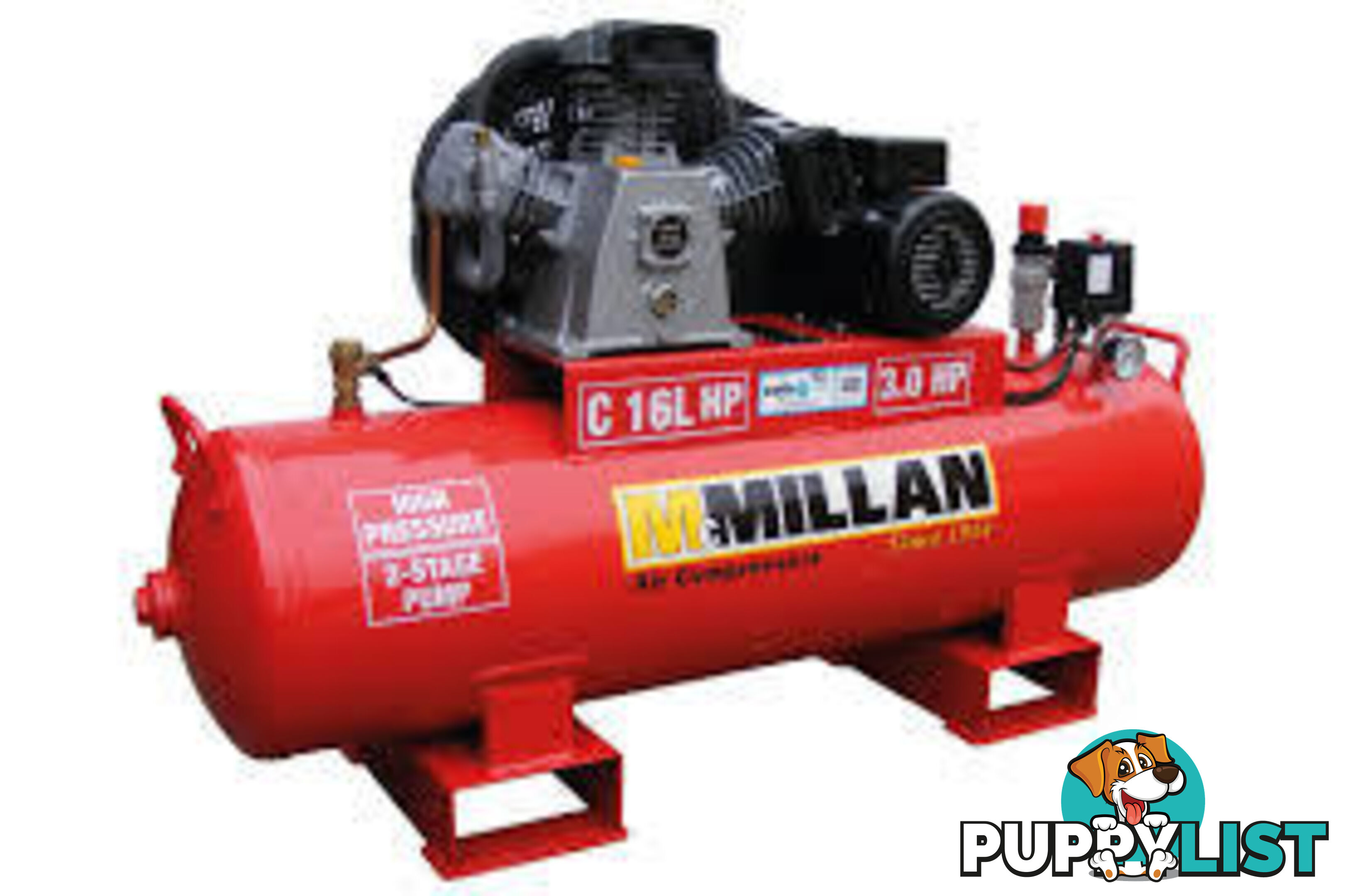 3.0hp/240volt 125lt tank, High Pressure