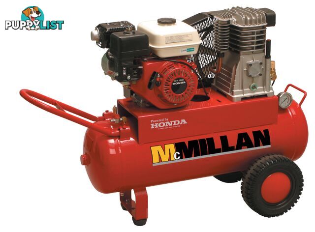 AFP70 McMillan Petrol Driven Air Compressor on 150L Tank