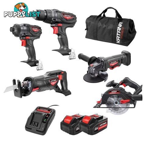 Cordless 5 Piece Combo Kit 18V All in One Katana 220550