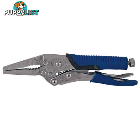 Locking Pliers Long Nose 165mm With TPR Rubber Grip 165mm ITM TM603-402