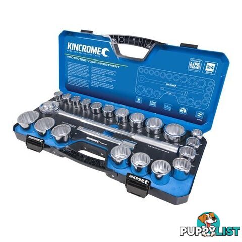 Socket Set 22 Piece 3/4" Drive - Metric & Imperial Kincrome K28046