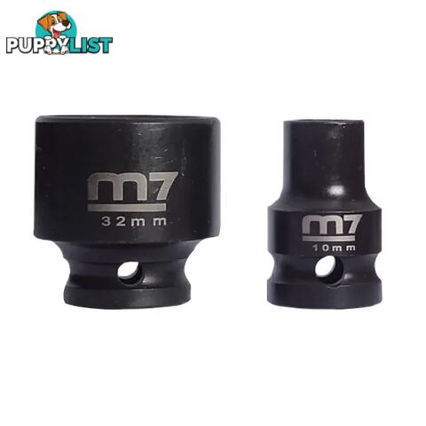 Impact Socket With Hang Tab 1/2" Drive 6 Point 27mm M7 M7-MA411M27